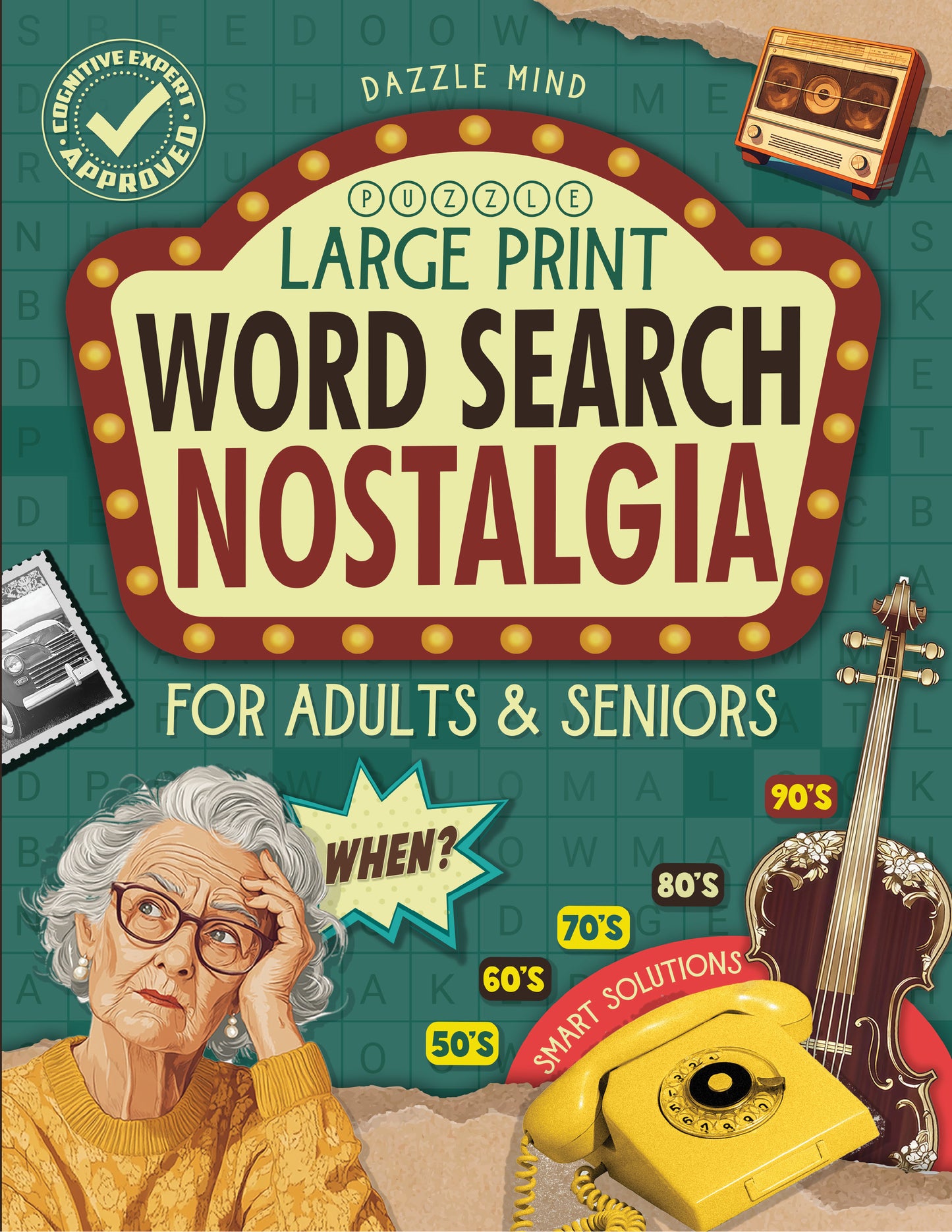 Nostalgia Word Search Books for Adults Large Print Puzzle: Brain Memory Games Mind Puzzles for Adult and Seniors