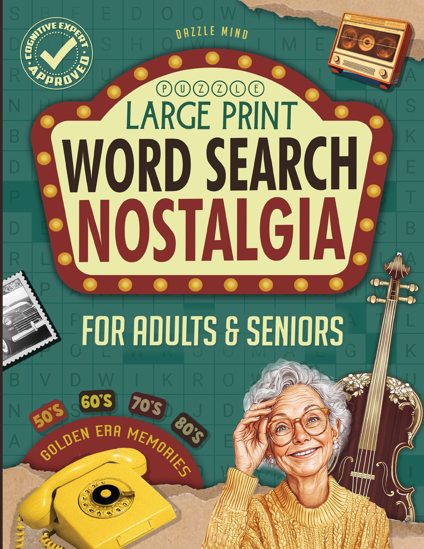 Word Search Books for Adults Large Print Puzzle: Brain Memory Games for Adults & Seniors