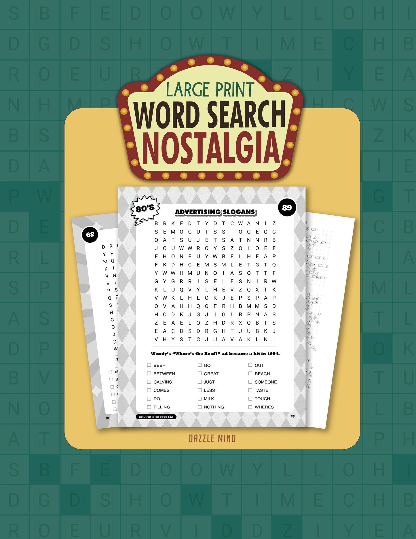 Word Search Books for Adults Large Print Puzzle: Brain Memory Games for Adults & Seniors