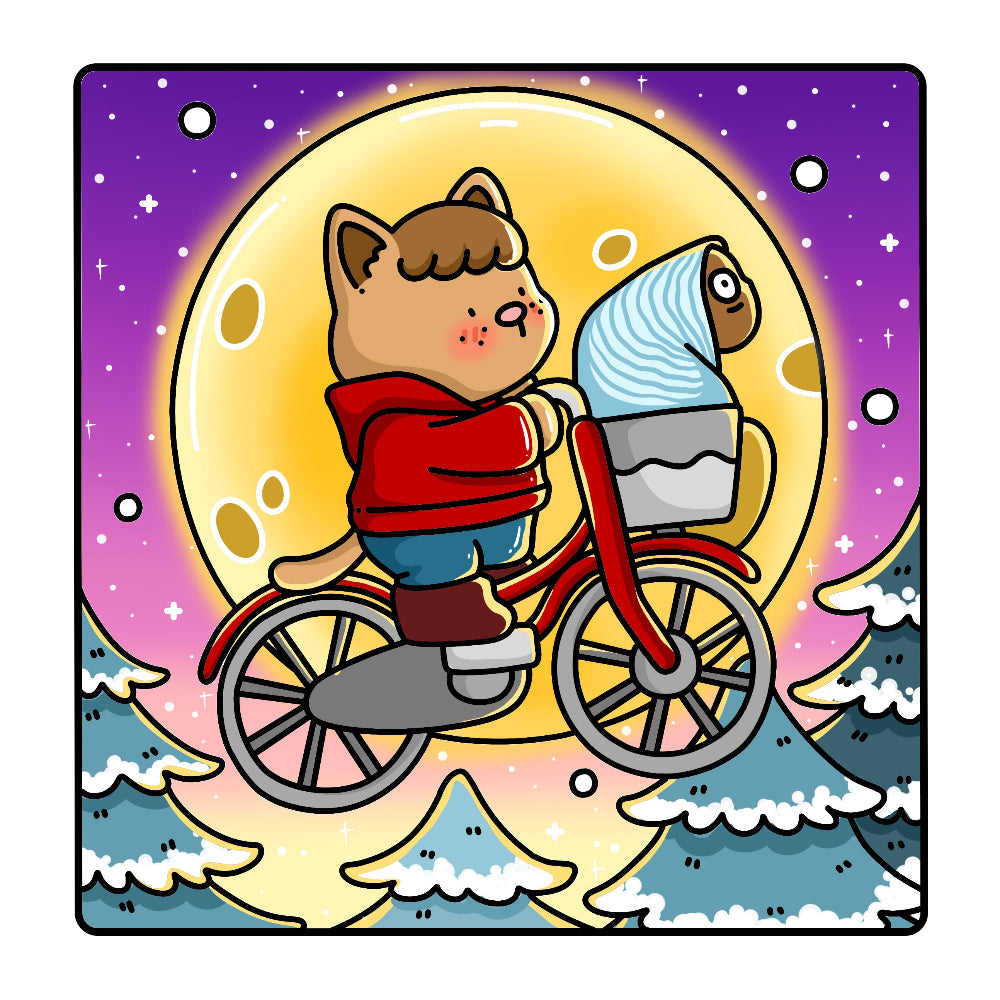 fuzzy meowvies 1 color page