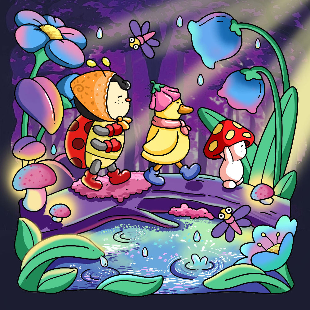 fuzzy wonderland color page 1