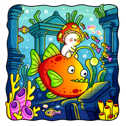 fuzzy wonderland color page 2