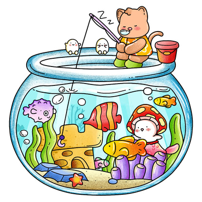 fuzzy wonderland color page 5